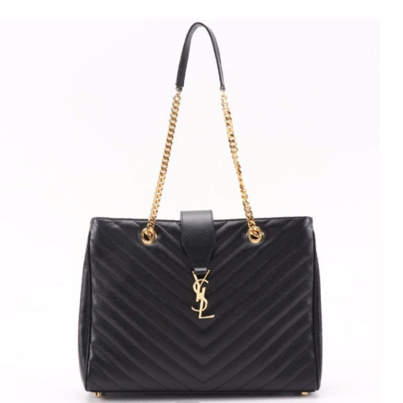 Yves Saint Laurent Handbags - Yves Saint Laurent Quilted Leather Monogram Bag